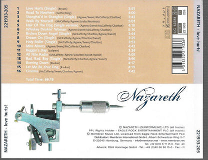 Nazareth – Love Hurts! - CD - Nuevo sin usar pero no precintado / New unplayed but not sealed.