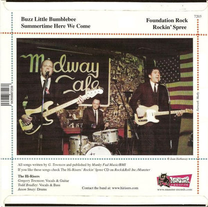 The Hi-Risers – Buzz Around With The Hi-Risers - 7" - 2006 - Munster Records – 7203 - Como Nuevo / Like New (M- / M-)