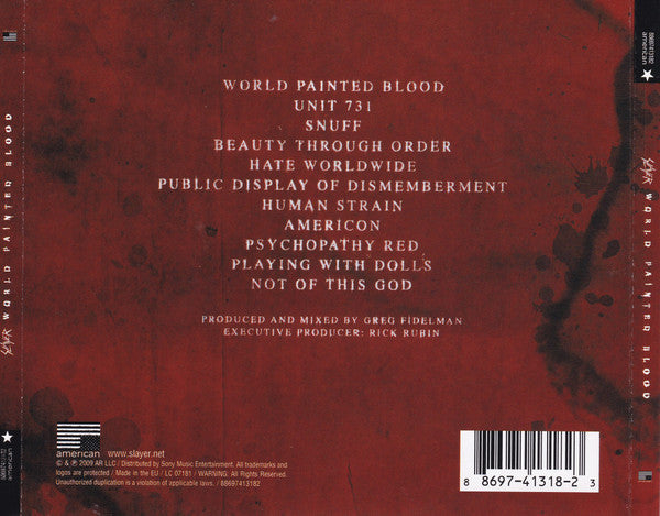 Slayer – World Painted Blood - CD