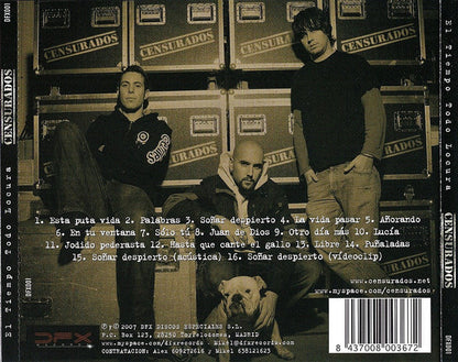 Censurados – El Tiempo Todo Locura - CD - NUEVO - PRECINTADO / NEW – SEALED.