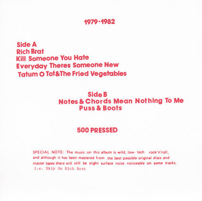 Red Cro$s - 1979-1982 (7", Comp, Unofficial, Rojo / Red)