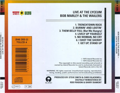Bob Marley And The Wailers – Live! - CD - Como Nuevo / Like New (M- / M-)