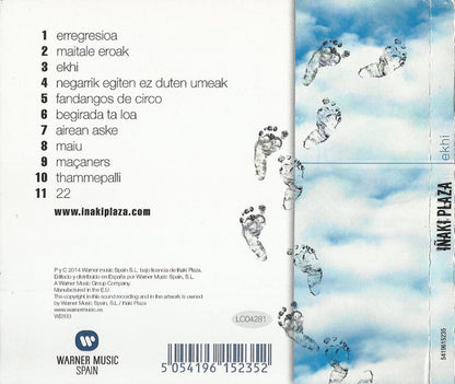 Iñaki Plaza – Ekhi - CD - Digipak - Firmado y Dedicado - CD Como Nuevo / Portada Como Nueva (M-/M-)