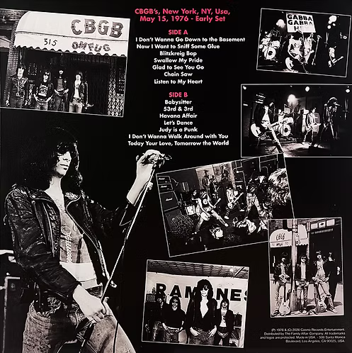 RAMONES LP Gabba Gabba CBGB (Magenta Coloured 150 Numbered Copies)