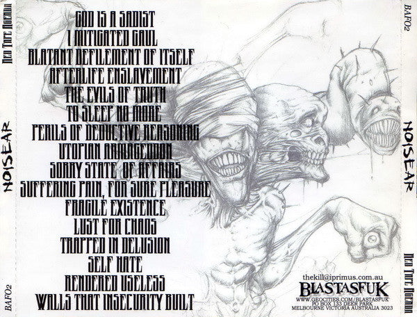 Noisear – Red Tape Agenda - CD - 2005 - Blastasfuk Grindcore – BAF02 - Nuevo sin usar pero no precintado / New and unplayed but not sealed.