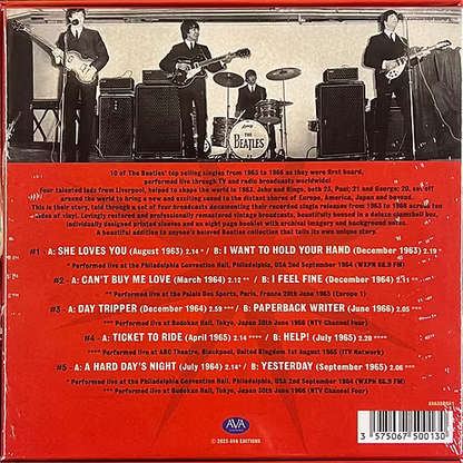 BEATLES BOX SET 5x7" Live Singles Collection (Red Coloured Vinyls)