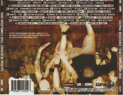 Various – Eastpak Resistance Tour Compilation 2004 - CD - 2004 - SideOneDummy Records – SD1255