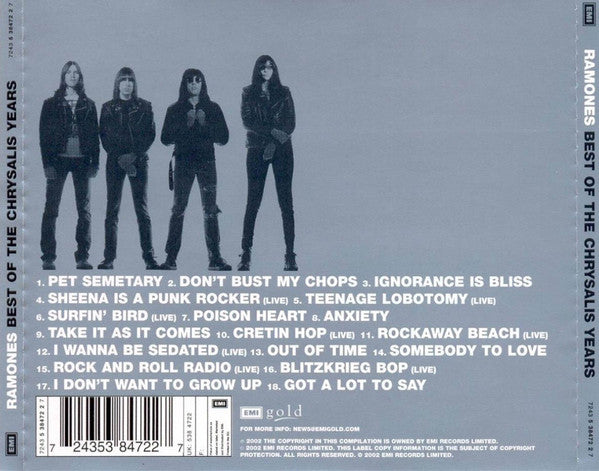 Ramones – Best Of The Chrysalis Years - CD - Como Nuevo / Like New (M- / M-)