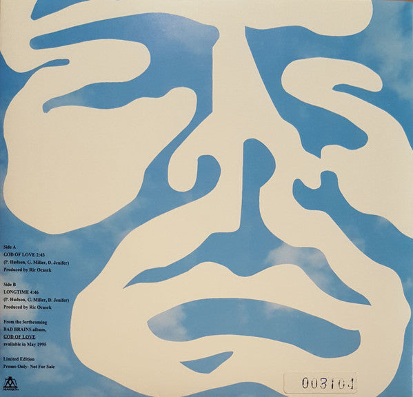 Bad Brains ‎– God Of Love - 7" - Limited Edition, Promo, Red Translucent - 1995 - Maverick ‎– Mav No. 1001