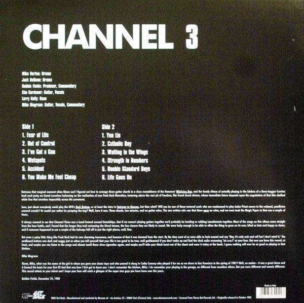 Channel 3 – I've Got A Gun - LP - 180 gr. - 2003 - Get Back – get104 - USADO / USED (M / M-)