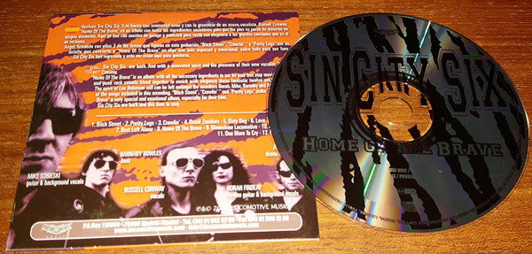 Sin City Six ‎– Home Of The Brave - CD - Promo - Cardboard Sleeve - 2003 - Locomotive Music ‎– LM125PROMO - CD Como Nuevo (M-) / Portada Como Nueva (M-)