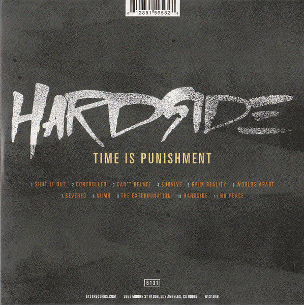 Hardside ‎– Time Is Punishment - CD - 2012 - 6131 Records ‎– 6131046