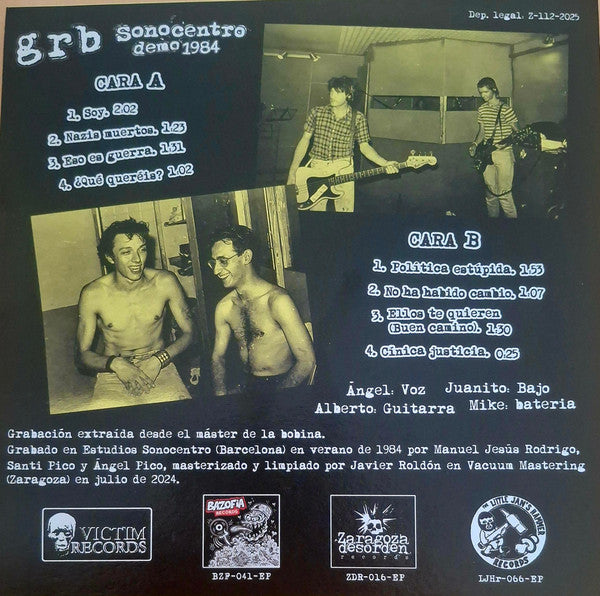 GRB - Sonocentro Demo 1984 (7")