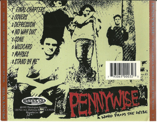 Pennywise – Wildcard / A Word From The Wise - CD - CD Como Nuevo / Portada Como Nueva (M-/M-)