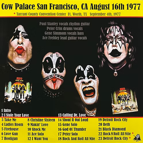 KISS 2xLP Cow Palace Love Gunners (Yellow Coloured Vinyls)