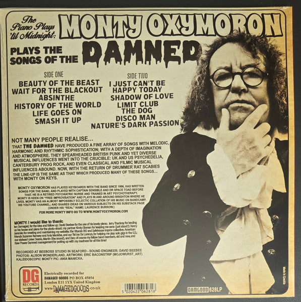 Monty Oxymoron Plays The Songs Of The Damned - The Piano Plays 'Til Midnight (LP, Album, Ltd)