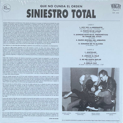 Siniestro Total - Que No Cunda El Orden (Primeras Sesiones De Grabación, Enero De 1982) (LP, Album)