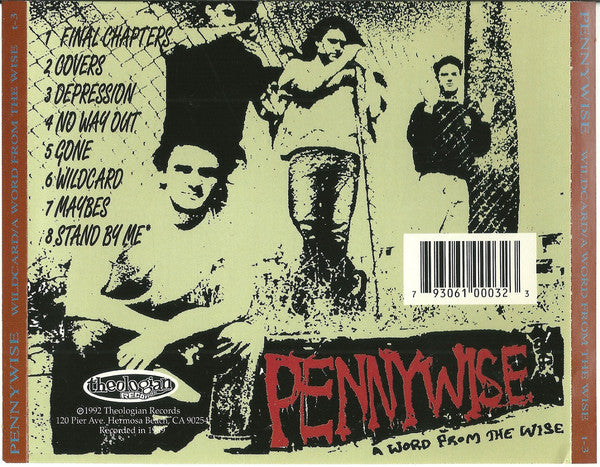 Pennywise – Wildcard / A Word From The Wise - CD - USADO / USED (VG+ / M-)