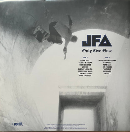 J.F.A. - Only Live Once (LP, Album, RSD, Ltd, RE, Blanco / White)