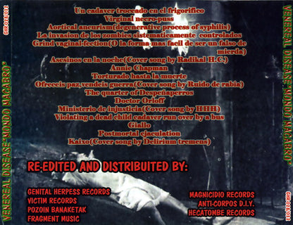 Venereal Disease – Mondo Macabro - CD - NUEVO - PRECINTADO / NEW – SEALED.