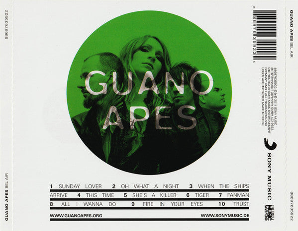 Guano Apes – Bel Air - CD - Nuevo sin usar pero no precintado / New unplayed but not sealed.