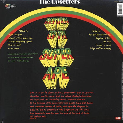The Upsetters ‎– Return Of The Super Ape - LP