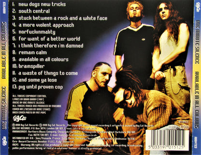 One Minute Silence – Available In All Colours - CD - Como Nuevo / Like New (M-/M-)