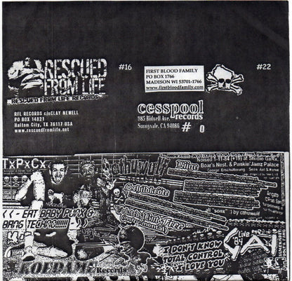 Cthuwulf / Gai – Killed By Japcore? / Mad Noise Riot! - 7" - 2004 - Rescued From Life Records – #16 - Como Nuevo / Like New (M- / M-)