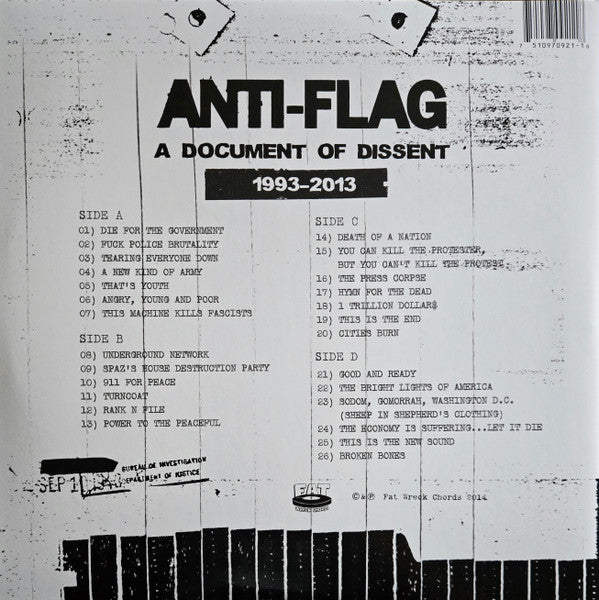 Anti-Flag - A Document Of Dissent (2x12", Comp, Gat)