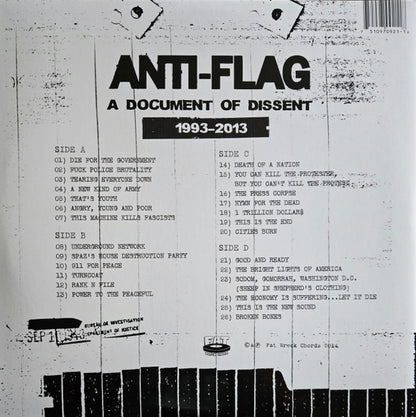 Anti-Flag - A Document Of Dissent (2x12", Comp, Gat)