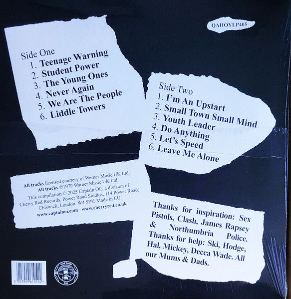Angelic Upstarts - Teenage Warning (LP, Album, RE, Naranja / Orange)