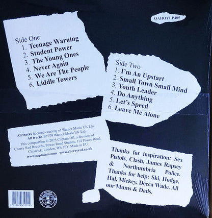 Angelic Upstarts - Teenage Warning (LP, Album, RE, Naranja / Orange)
