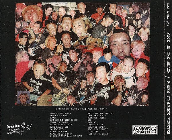 Fuck On The Beach – Power Violence Forever - CD - 1999 - Slap A Ham Records – #51 - CD Como Nuevo / Portada Como Nueva (M-/M-).