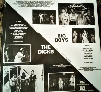 Big Boys And The Dicks - Recorded Live At Raul's Club (LP, Album, RE)