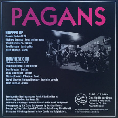 Pagans - Hopped Up b/w Nowhere Girl (7", Single, Ltd)