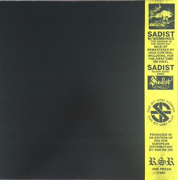 Sadist - The Shadow Of The Swastika (LP, Comp, Ltd, Num, RM, RP)