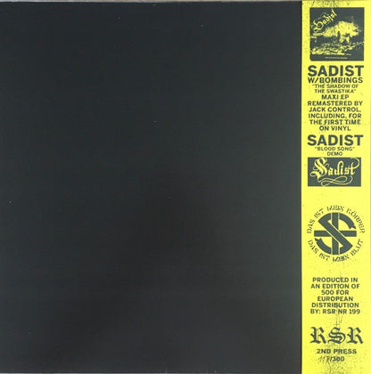 Sadist - The Shadow Of The Swastika (LP, Comp, Ltd, Num, RM, RP)