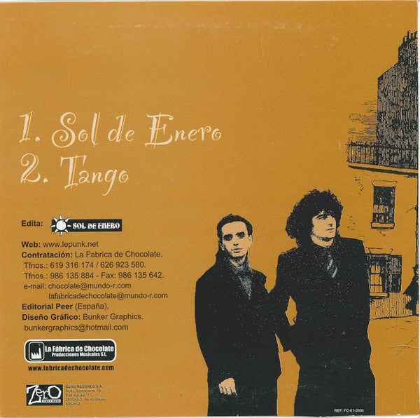 Le Punk – Sol De Enero - CD, Single, Promo, Cardboard Sleeve - 2004 - Zero Records – FC-01-2004, La Fabrica de Chocolate – FC-01-2004 - CD Muy Buen Estado (VG+) / Portada Muy Buen Estado (VG+)