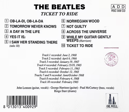 BEATLES CD Ticket To Ride
