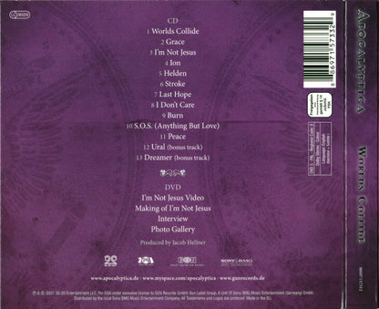 Apocalyptica – Worlds Collide - CD+DVD - Digipak - Muy Buen Estado / Very Good Condition (VG+ / VG+)