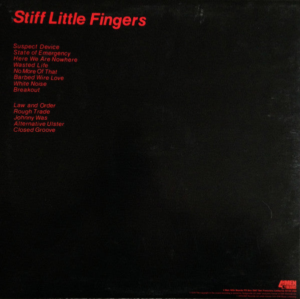 Stiff Little Fingers ‎– Inflammable Material - LP - 180 gr. - 2010 - 4 Men With Beards ‎– 4m526 - Vinilo Como Nuevo (M-) / Portada Muy Buen Estado (VG+)