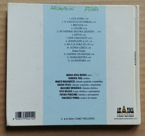 Archensiel ‎– Piöva - CD - Digibook - 2004 - Akarma ‎– AK 1044