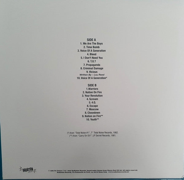 Blitz - Voice Of A Generation (LP, Album, Amb, Ltd, RE, White W/ Green Splatter)