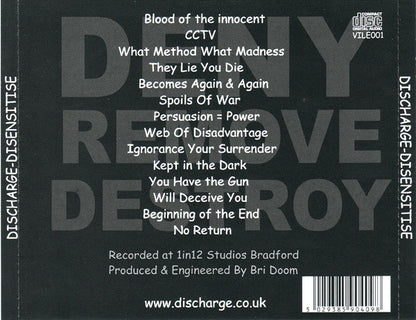 Discharge - Disensitise (CD, Album)