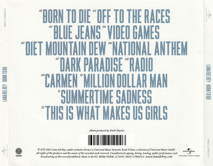 Lana Del Rey – Born To Die - CD