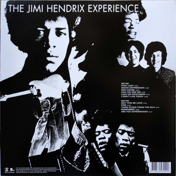 The Jimi Hendrix Experience – Are You Experienced - LP - 180 gr. 2013 - Music On Vinyl – MOVLP725, Experience Hendrix – MOVLP725, Legacy – MOVLP725