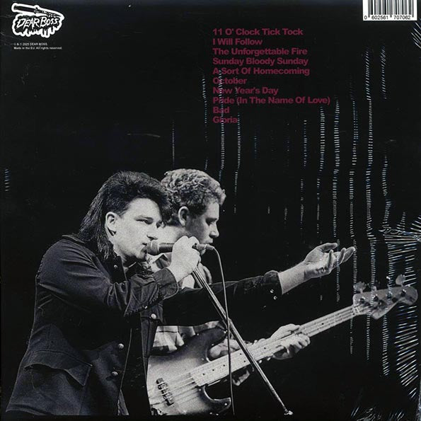 U2 - Bloody Bologna: Live At Teatro Tenda, Feb. 5 1985 - LP - Colored vinyl (black marble) - Limited edition; 300 copies made