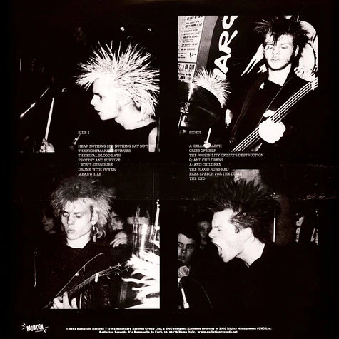 Discharge Hear Nothing See Nothing Say Nothing White Vinyl Edition - LP