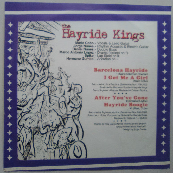 Hayride Kings – Barcelona Hayride 2000 - 7" - 2000 - Cat Food Records – CFREP 1001 - Vinilo Como Nuevo / Portada Como Nueva (M-/M-)