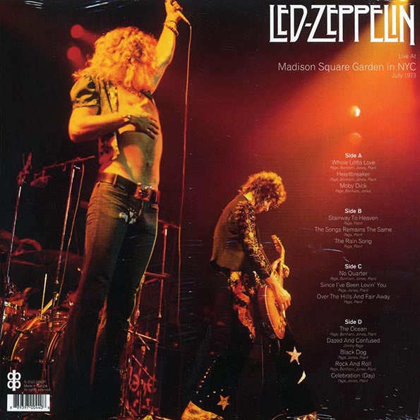 Led Zeppelin - Live At Madison Square Garden In NYC, July 1973 - LP